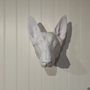 Custom Dog Head Sculpture